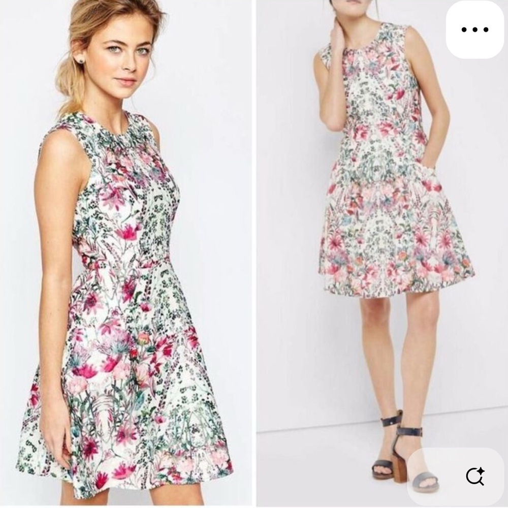 Ted Baker London Pink Floral Mini Dress
